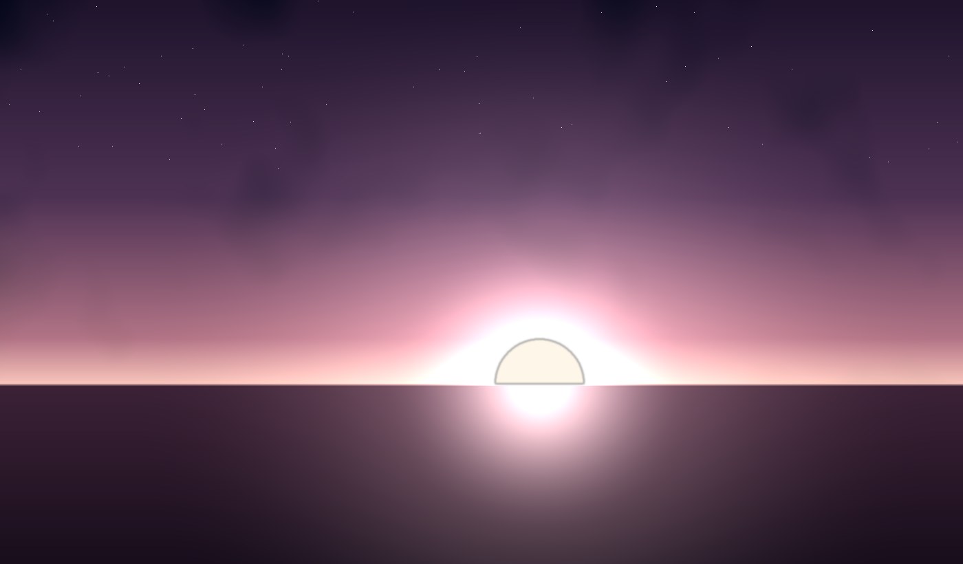 Sunrise on the horizon